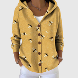 Birgit | Strickcardigan mit Kapuze