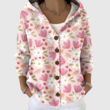Rosemarie | Bequemer Strickcardigan mit Kapuze