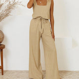 Megan - Minimalistisches Ensemble mit Top und Schlaghose