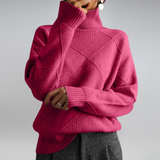 Lauren | Luxuriöser Feinstrickpullover mit Stehkragen