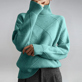 Lauren | Luxuriöser Feinstrickpullover mit Stehkragen