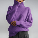 Lauren | Luxuriöser Feinstrickpullover mit Stehkragen