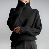 Lauren | Luxuriöser Feinstrickpullover mit Stehkragen