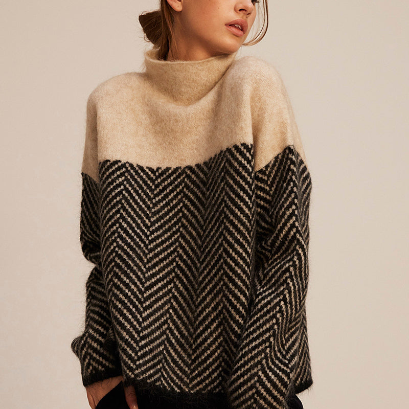 Norah | Pullover mit Stehkragen