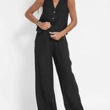Aira - Ensemble mit Knopfweste und weiter Hose