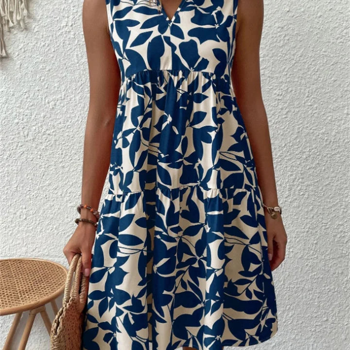 TASHA | FLIESSENDES MIDI-KLEID