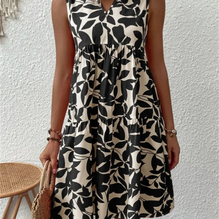TASHA | FLIESSENDES MIDI-KLEID