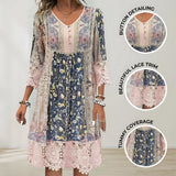 NAYA | FLIESSENDES MIDI-KLEID IM BOHO-STIL