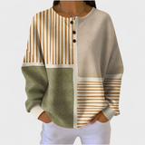 Insa™ | Pullover im Farbblock mit Streifen