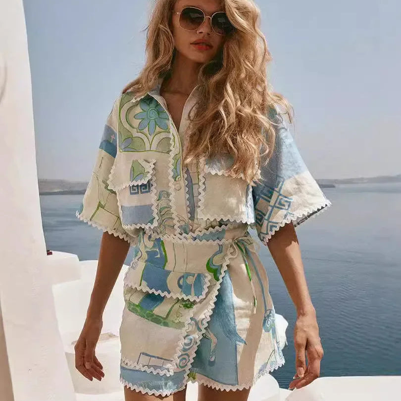 Solene - Schickes Patchwork-Ensemble