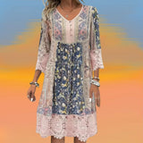 NAYA | FLIESSENDES MIDI-KLEID IM BOHO-STIL