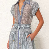 Adele - Zweiteiliges Ensemble mit Boho-Print