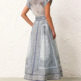 Adele - Zweiteiliges Ensemble mit Boho-Print