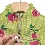 Birgit | Zip-Strickjacke mit Blüten