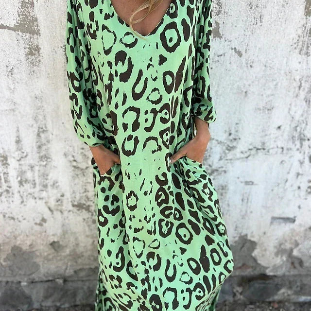Jessa - Maxikleid Leopard
