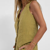 Aira - Ensemble mit Knopfweste und weiter Hose