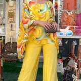 Lichelle - Ensemble mit Aquarellmuster
